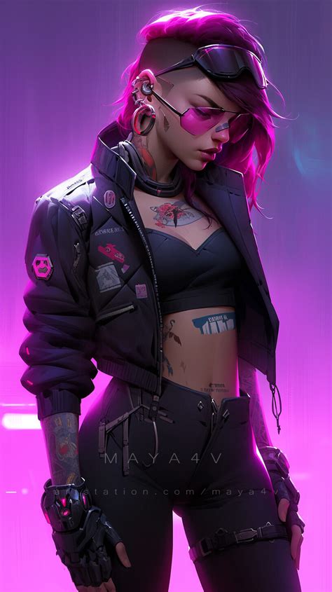 cyberpunk woman dior